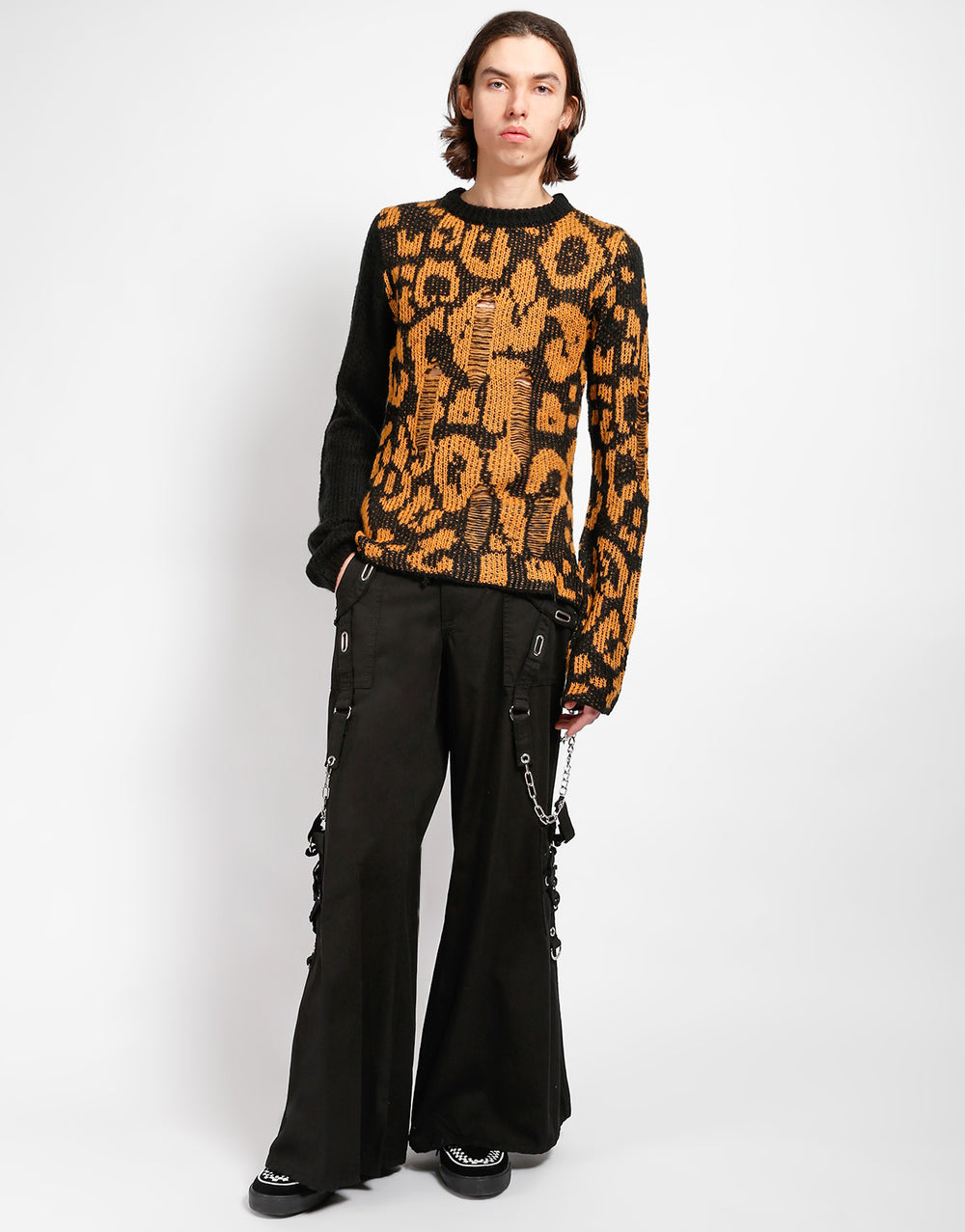 RAG SWEATER LEOPARD