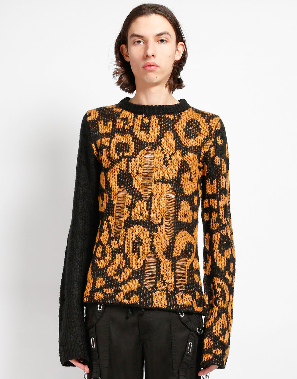 RAG SWEATER LEOPARD