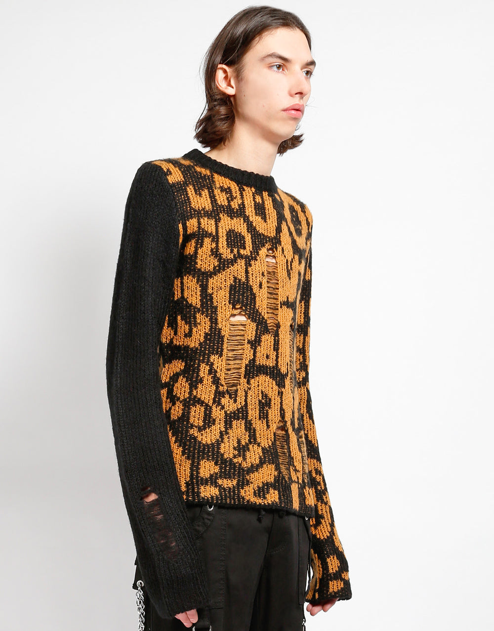 RAG SWEATER LEOPARD