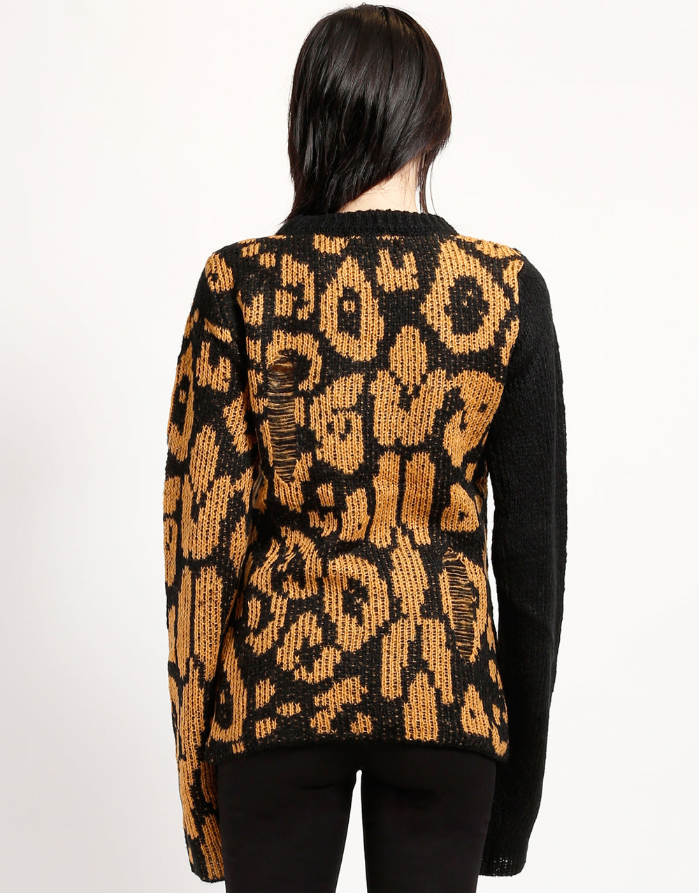 RAG SWEATER LEOPARD