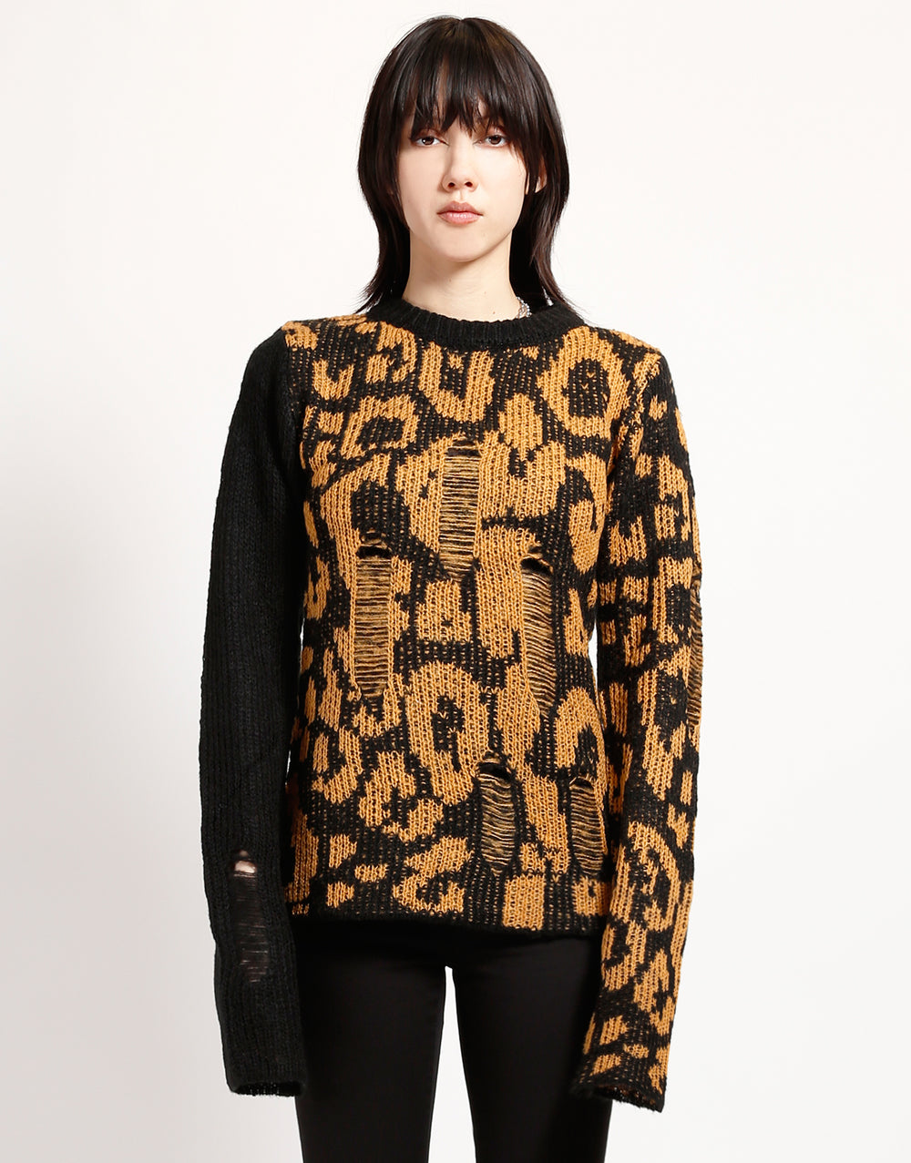 RAG SWEATER LEOPARD