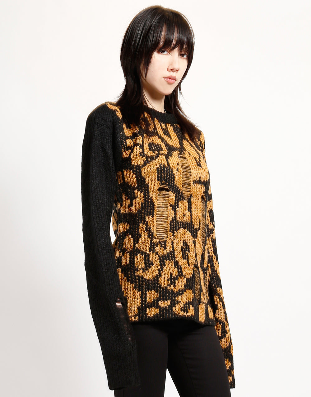 RAG SWEATER LEOPARD