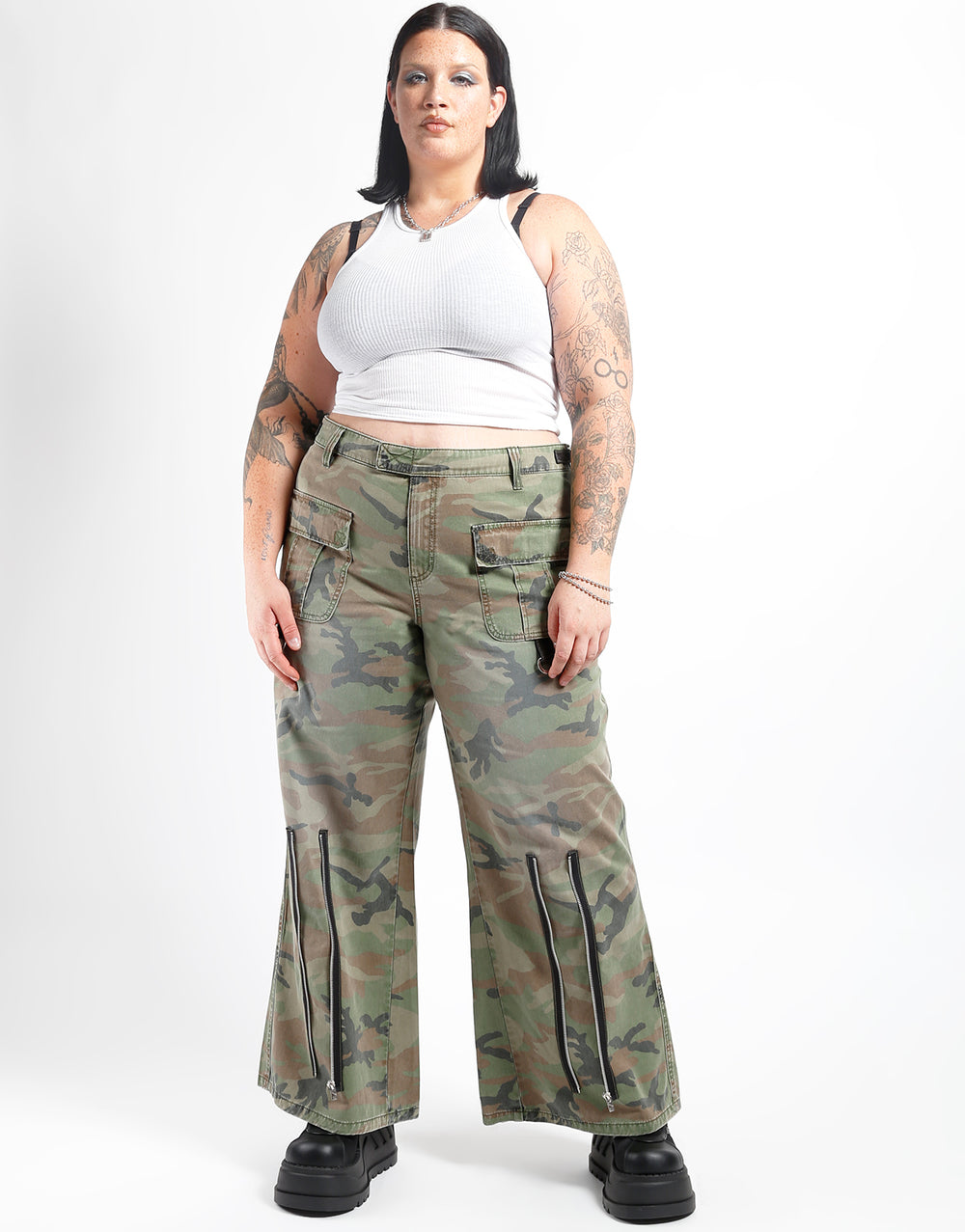 CURVE PEACE CARGO PANT CAMO