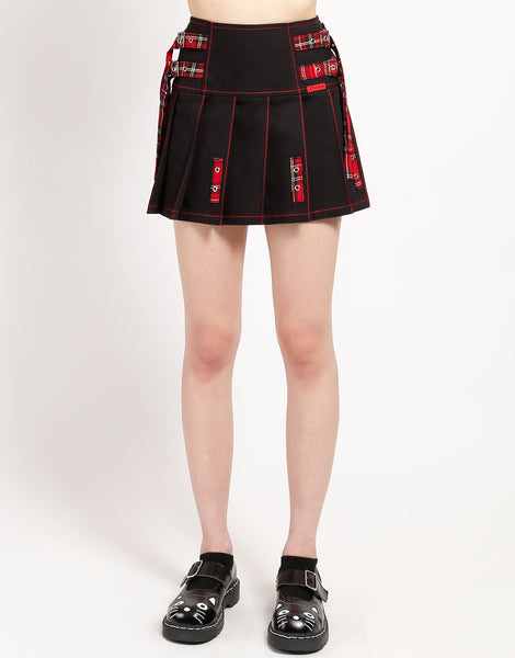 TRIPP NYC - PLEATED STRAP SKIRT