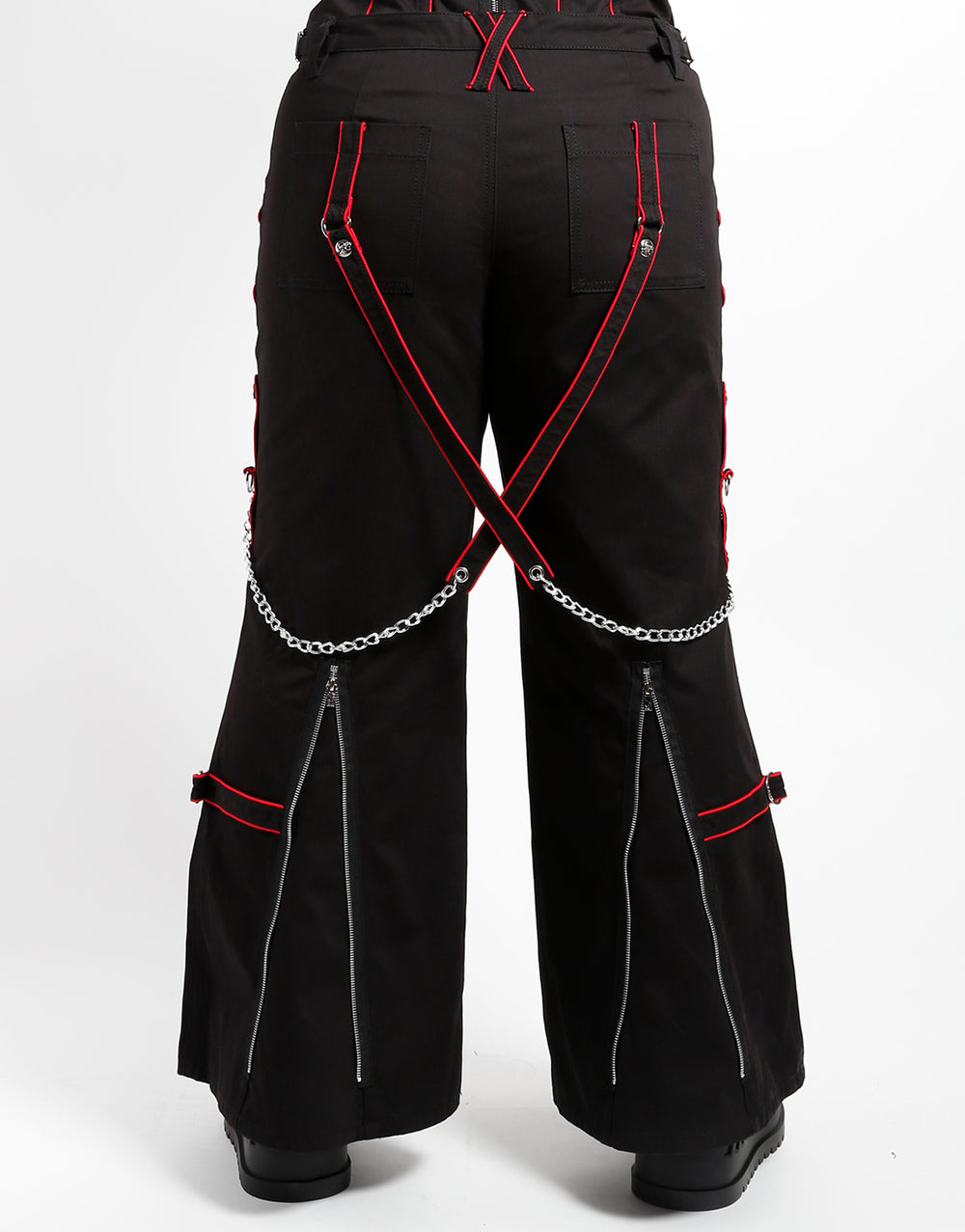 CURVE BAND DARK STREET PANT RED