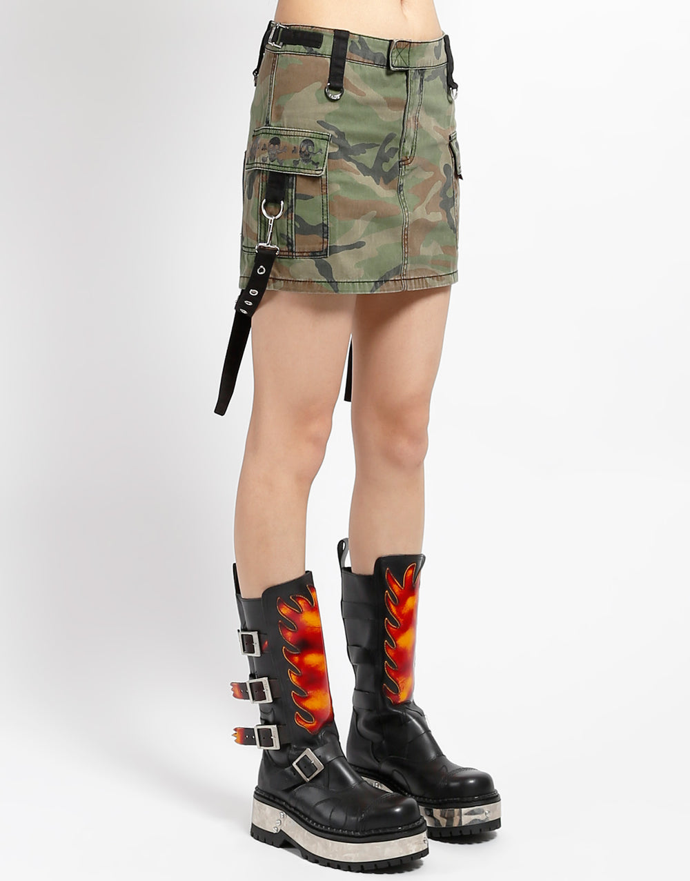 CARGO POCKET SKIRT CAMO