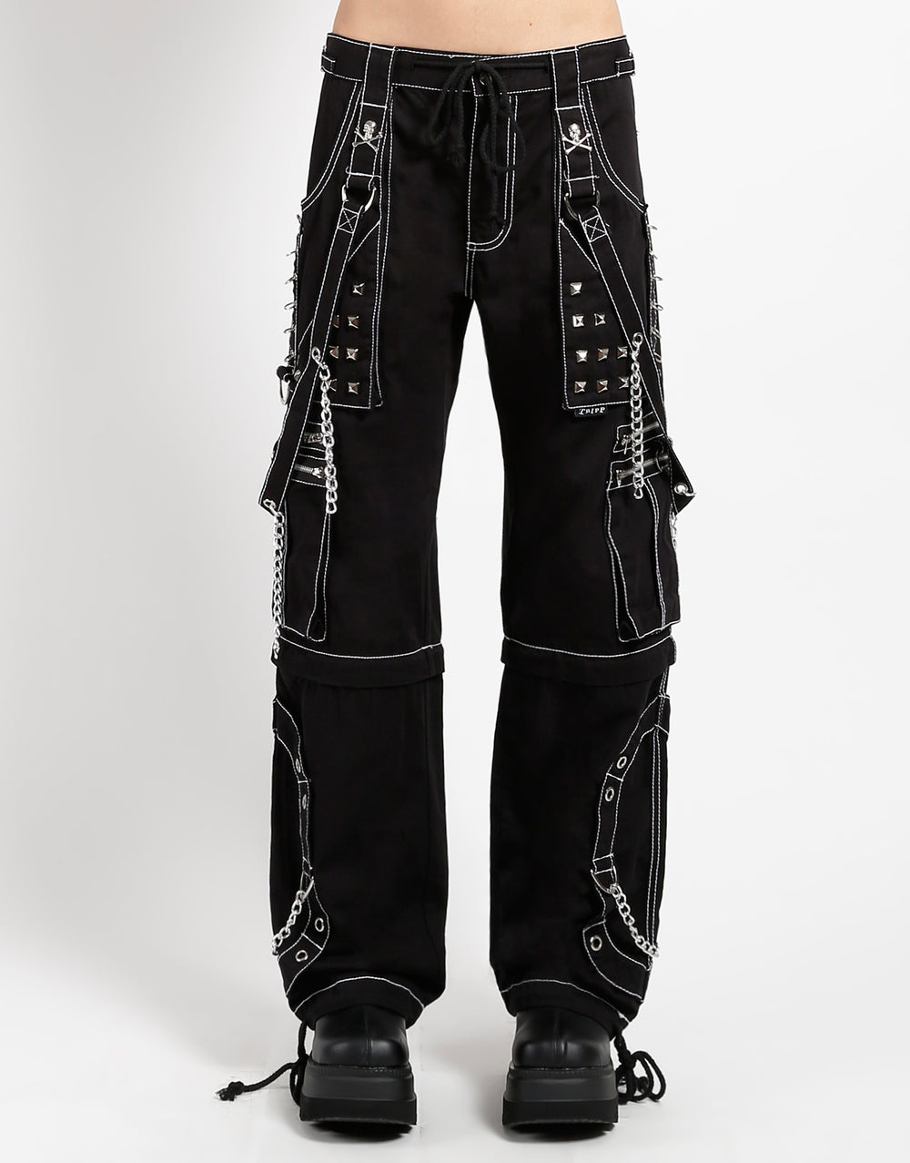 STEP CHAIN PANT WITH WHITE STITCH