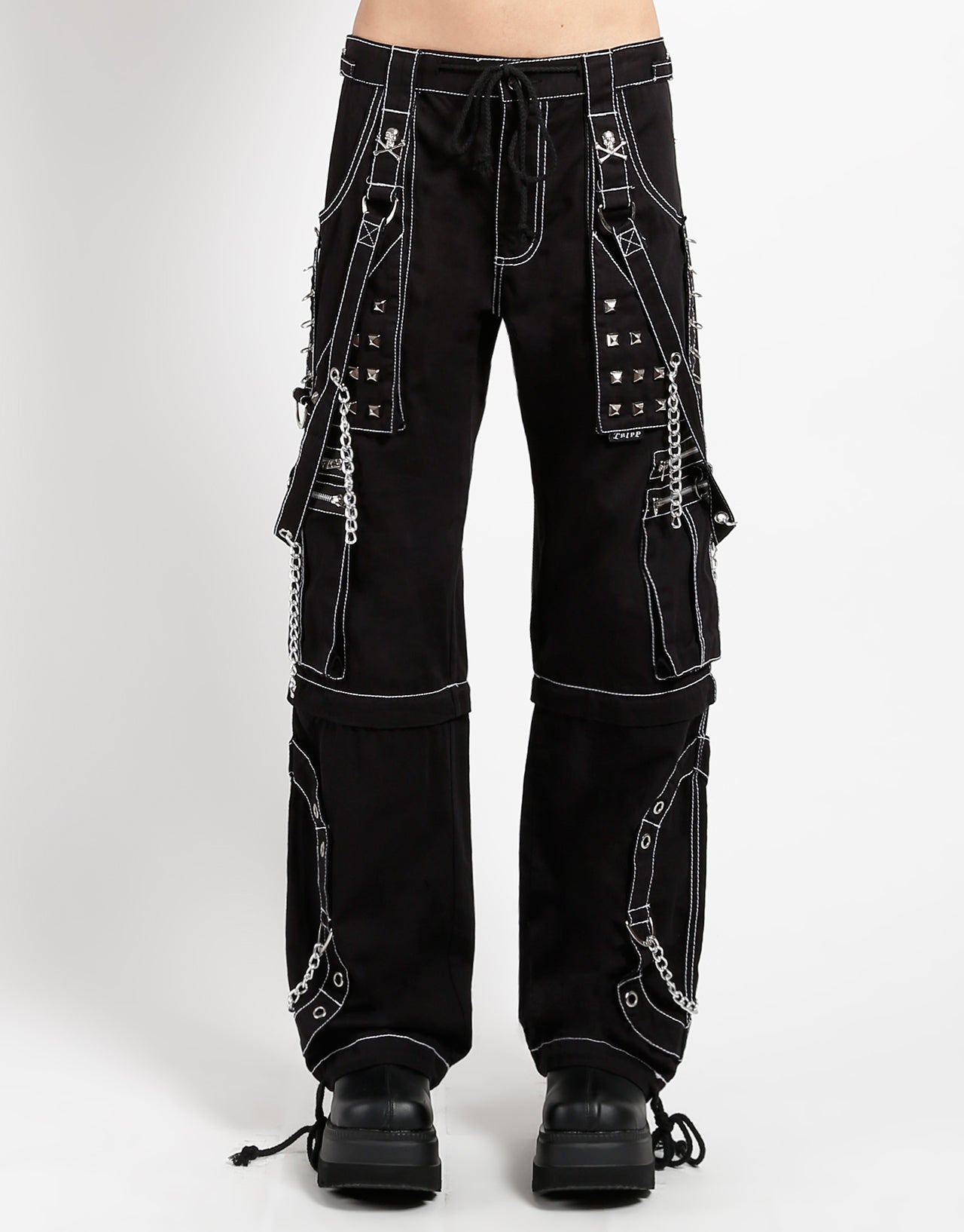 STEP CHAIN PANT WITH WHITE STITCH