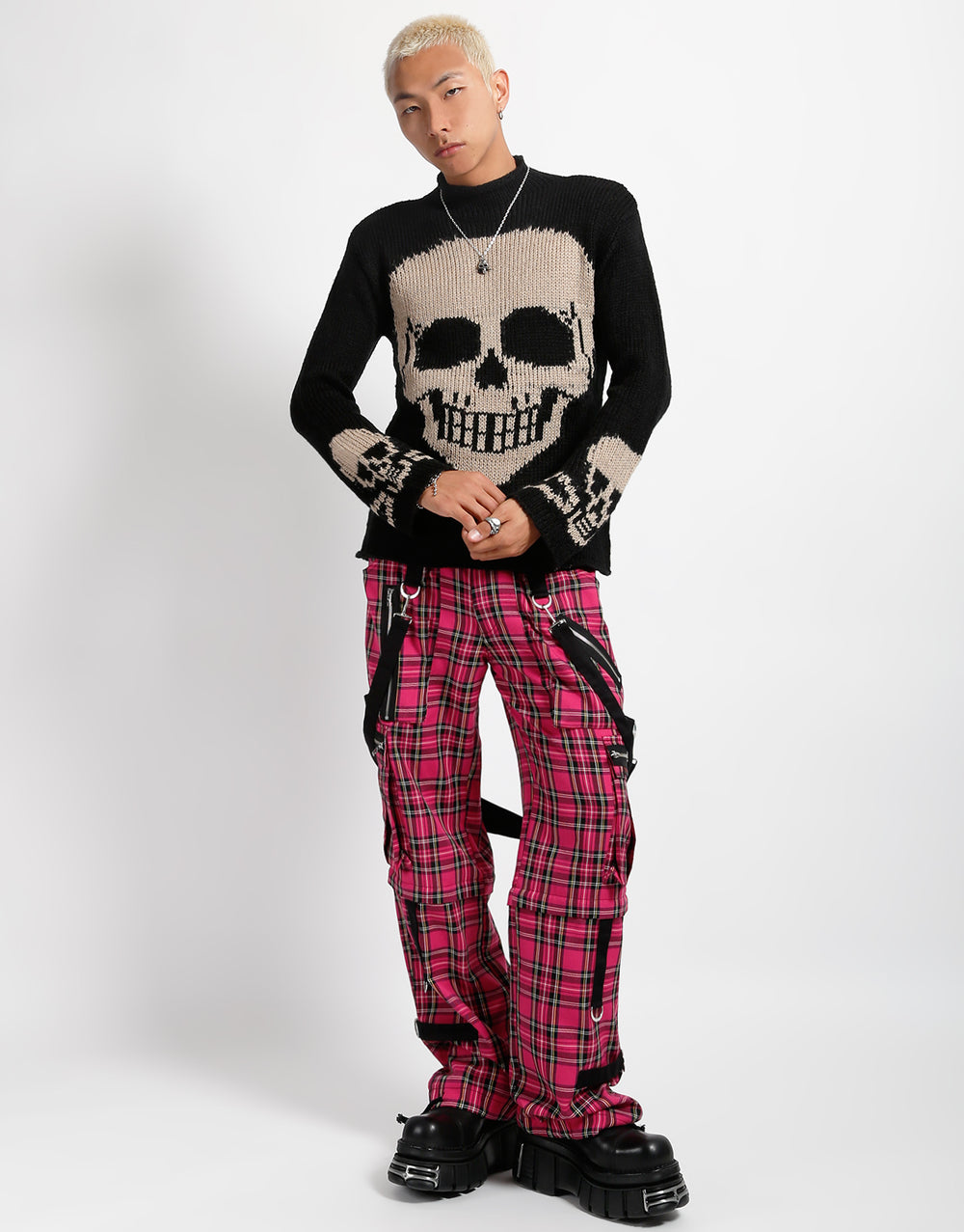 SKULL SWEATER IVORY SKULL