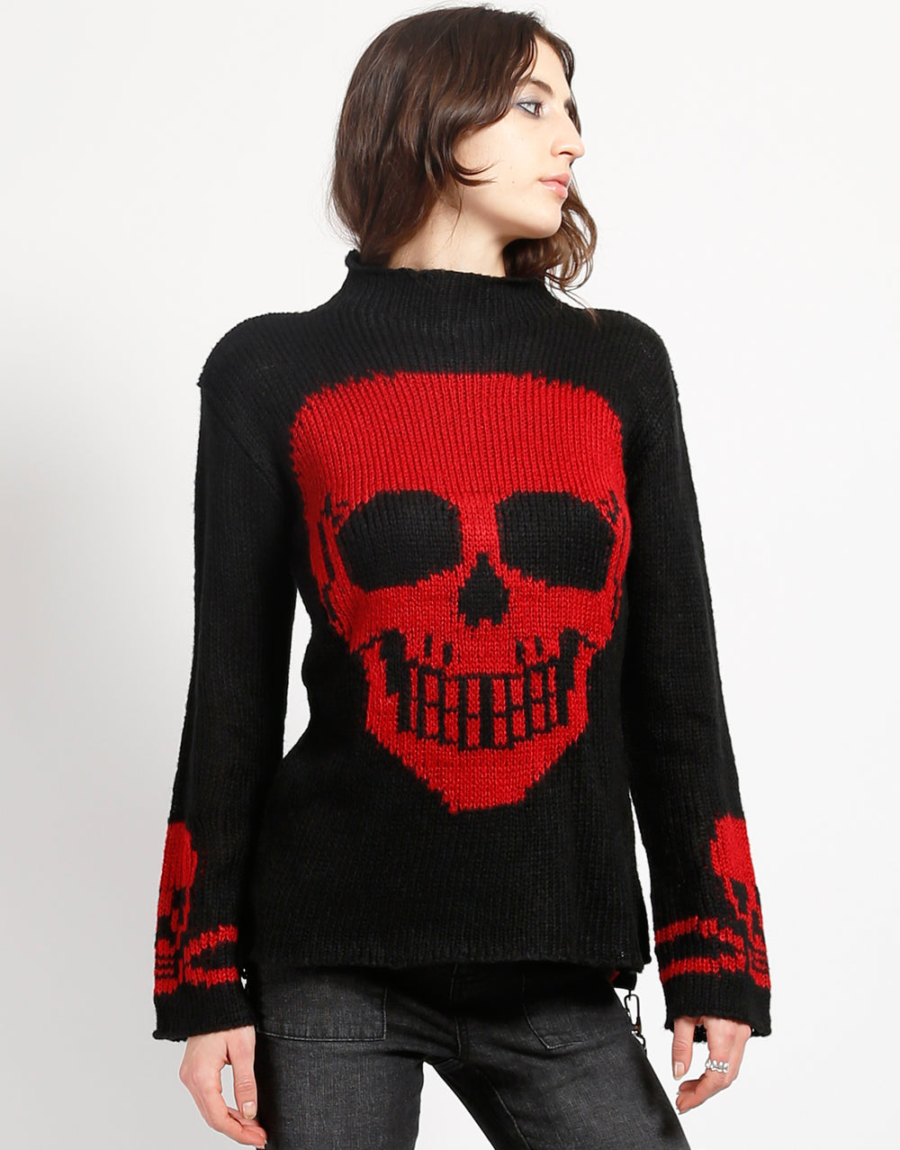 SKULL SWEATER RED SKULL