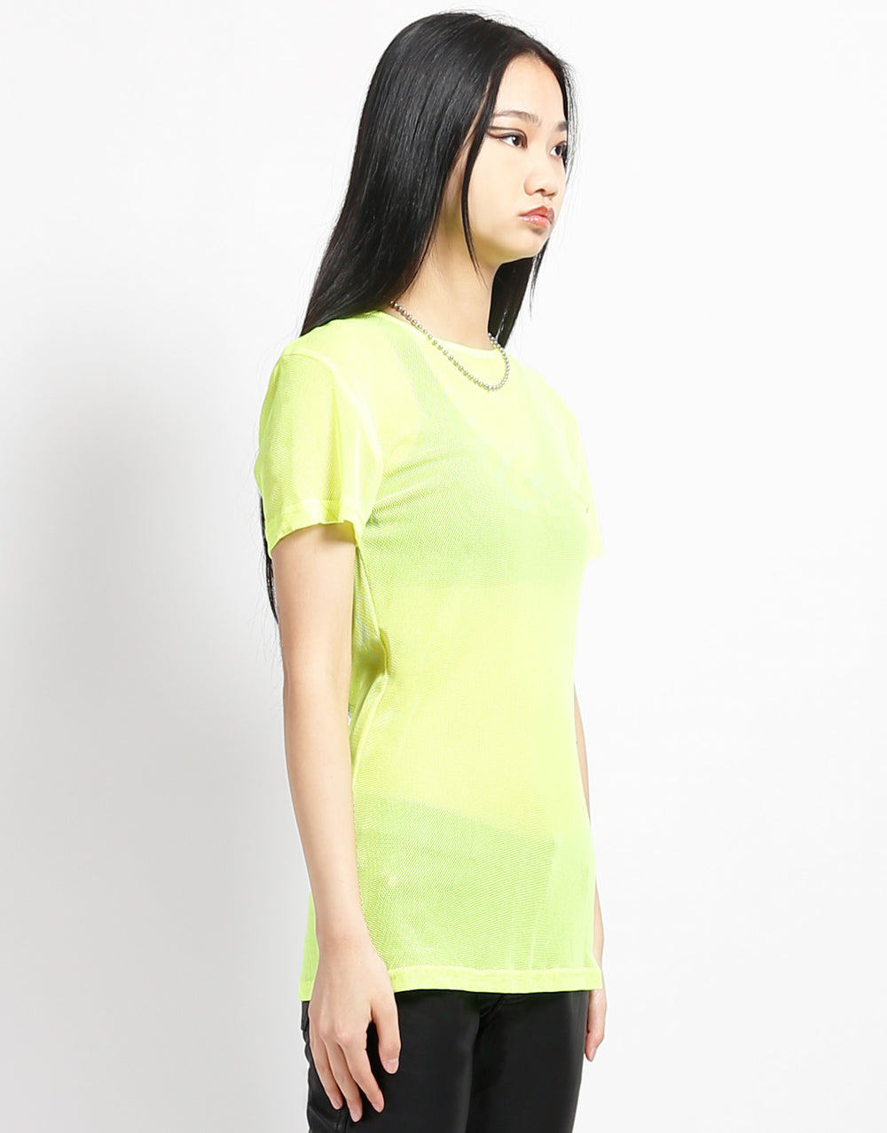 SHORT SLEEVE FISHNET LIME