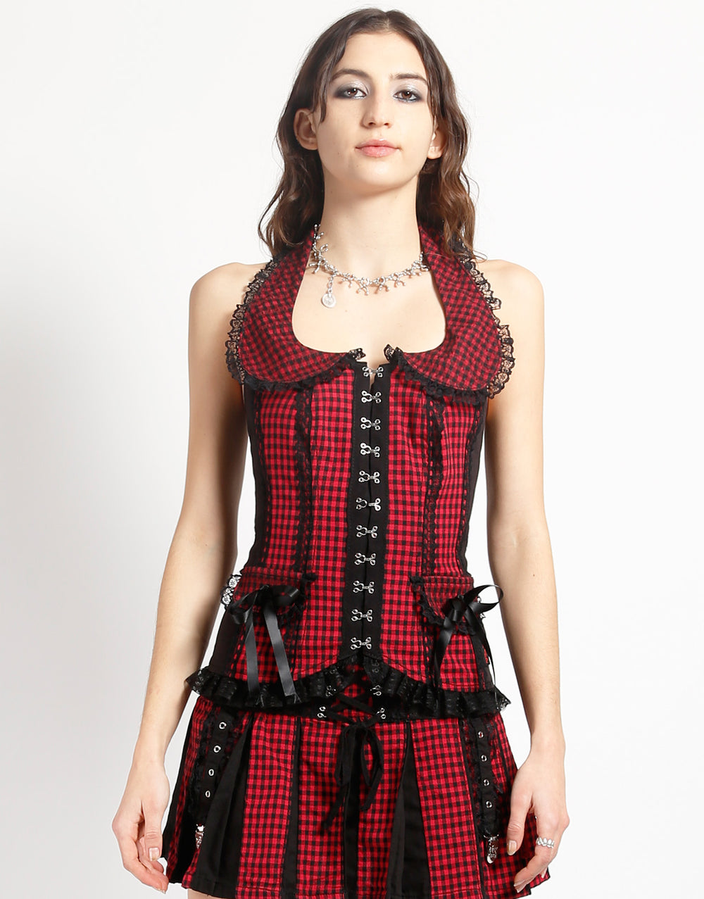 BO PEEP HALTER CORSET RED