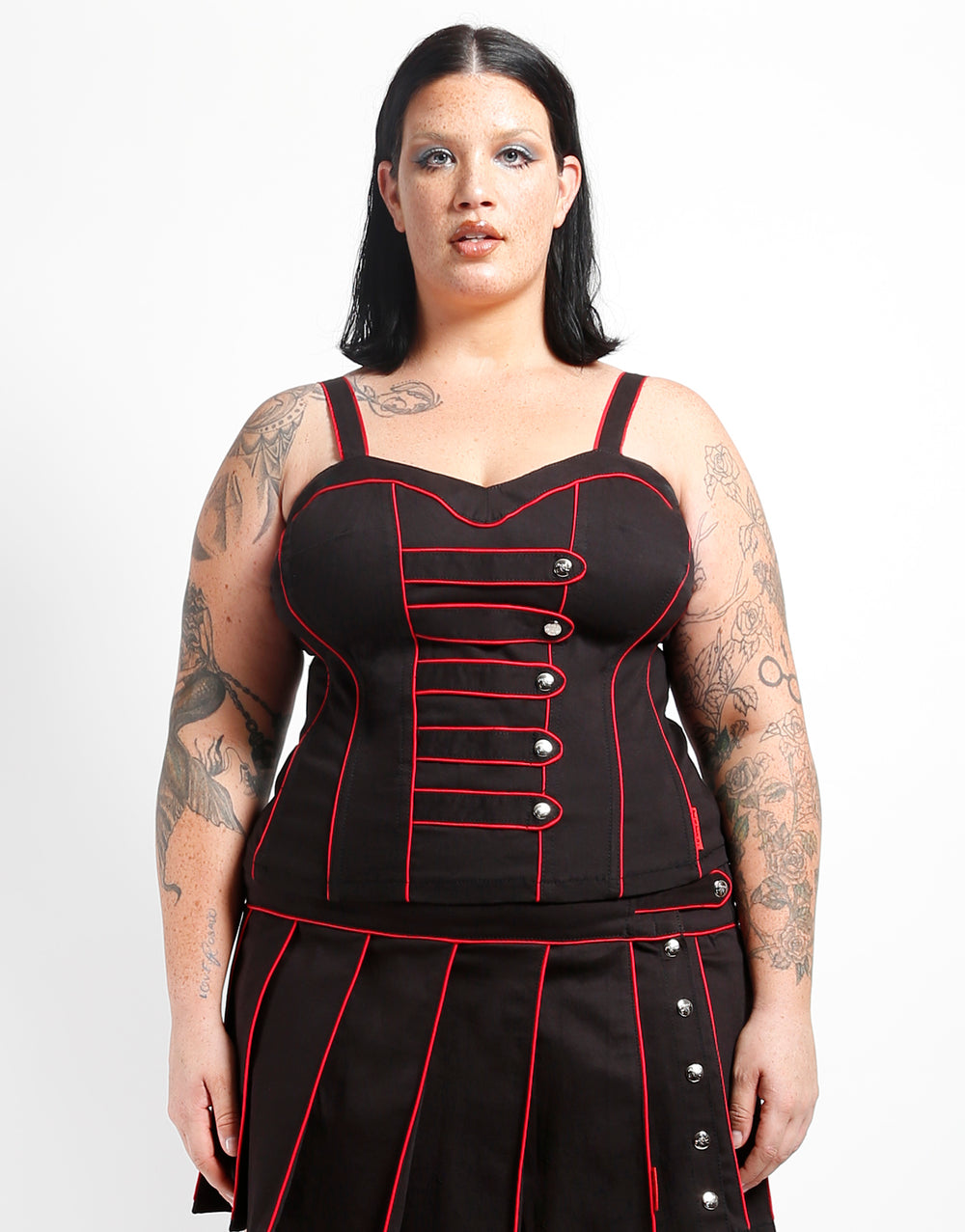 CURVE BAND CORSET RED