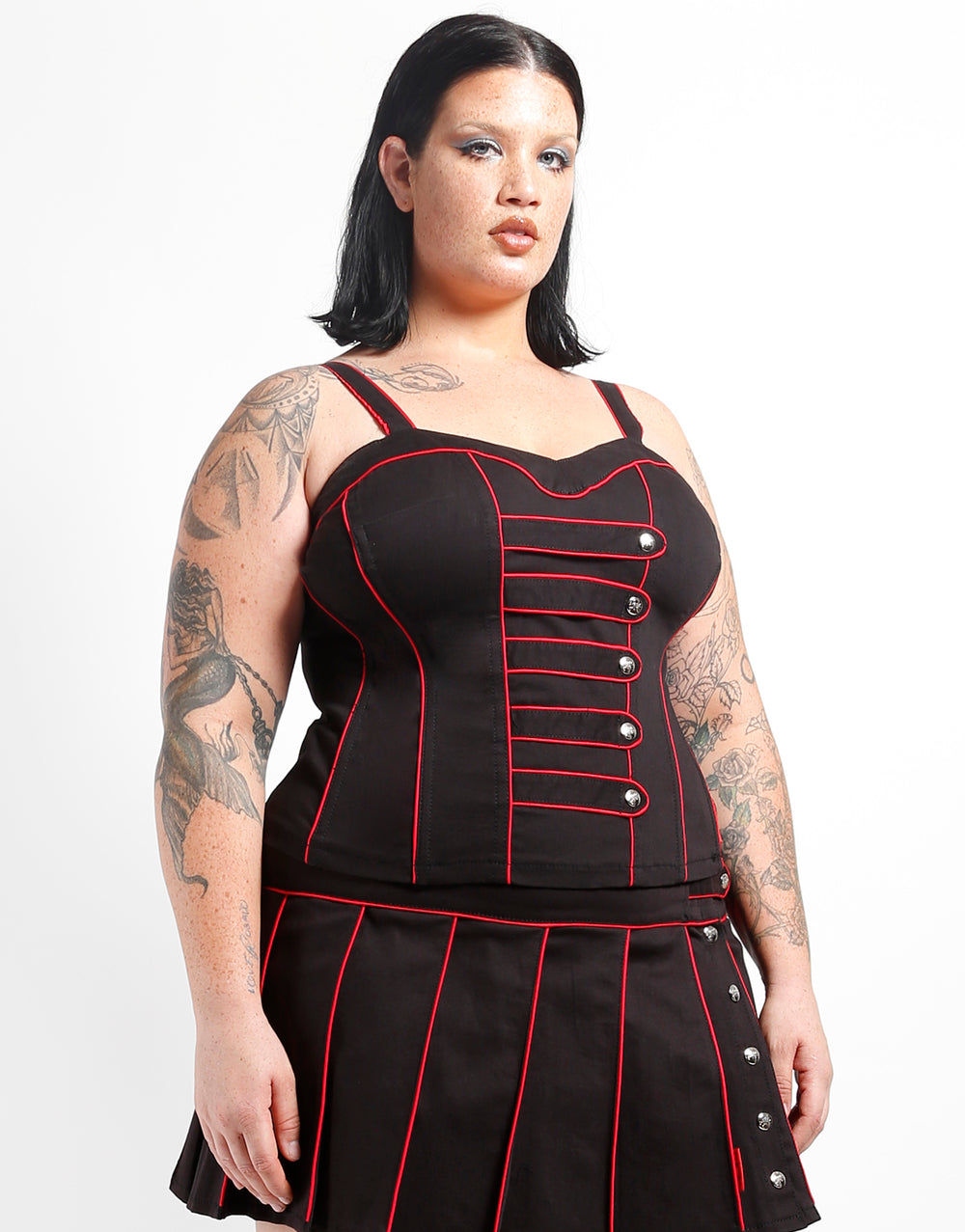 CURVE BAND CORSET RED