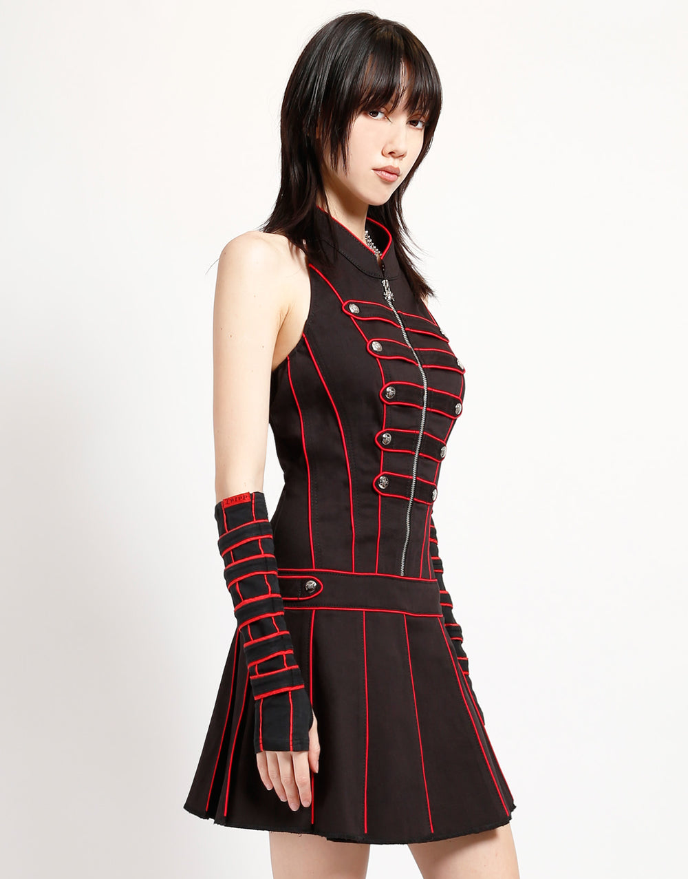 BAND DRESS RED