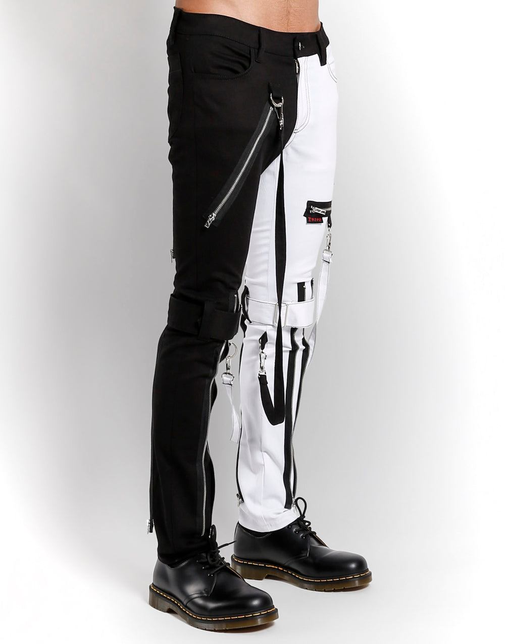 SPLIT LEG BONDAGE PANT WHITE