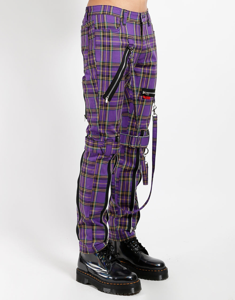 BONDAGE PANT VIOLET PLAID