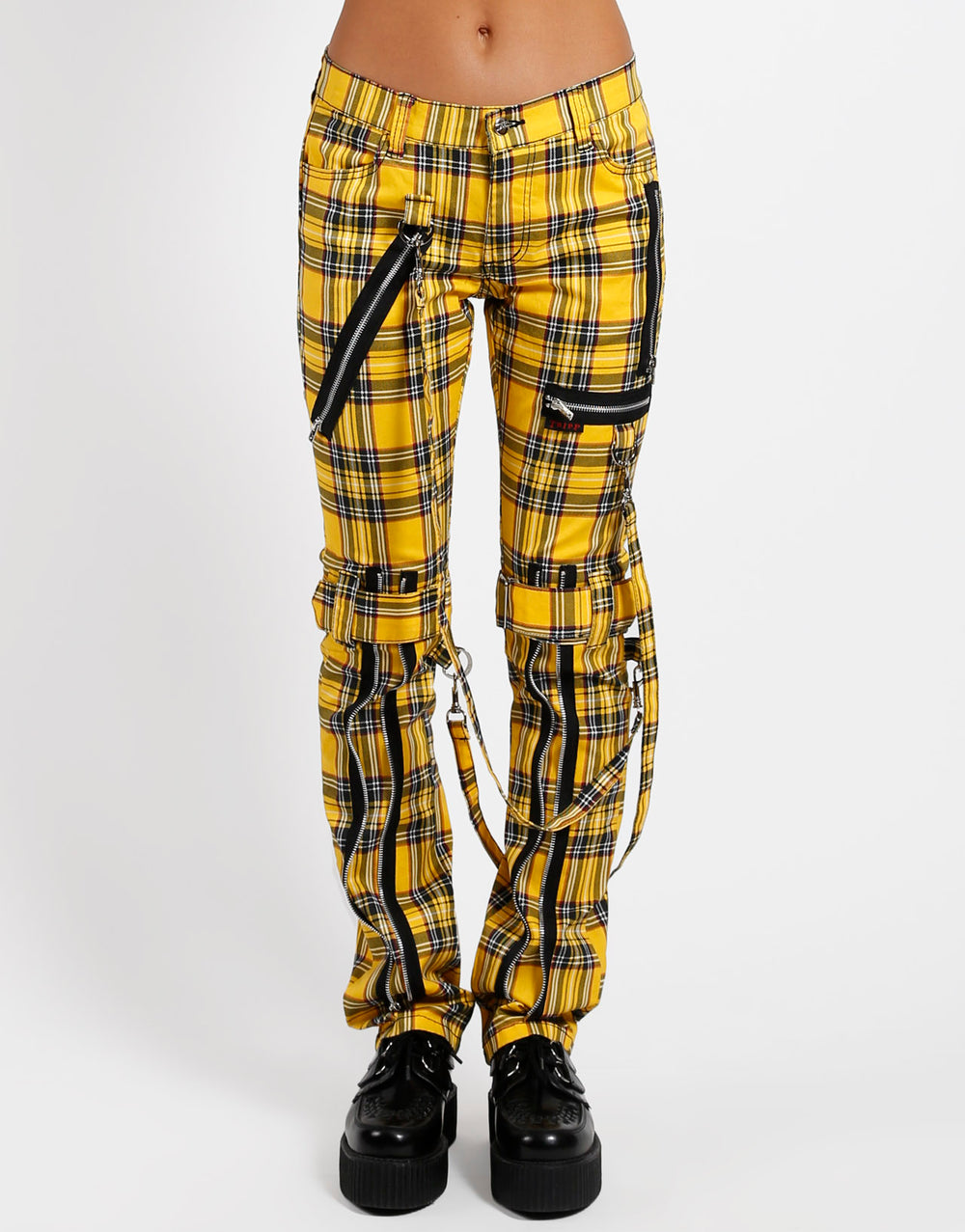 BONDAGE PANT YELLOW PLAID