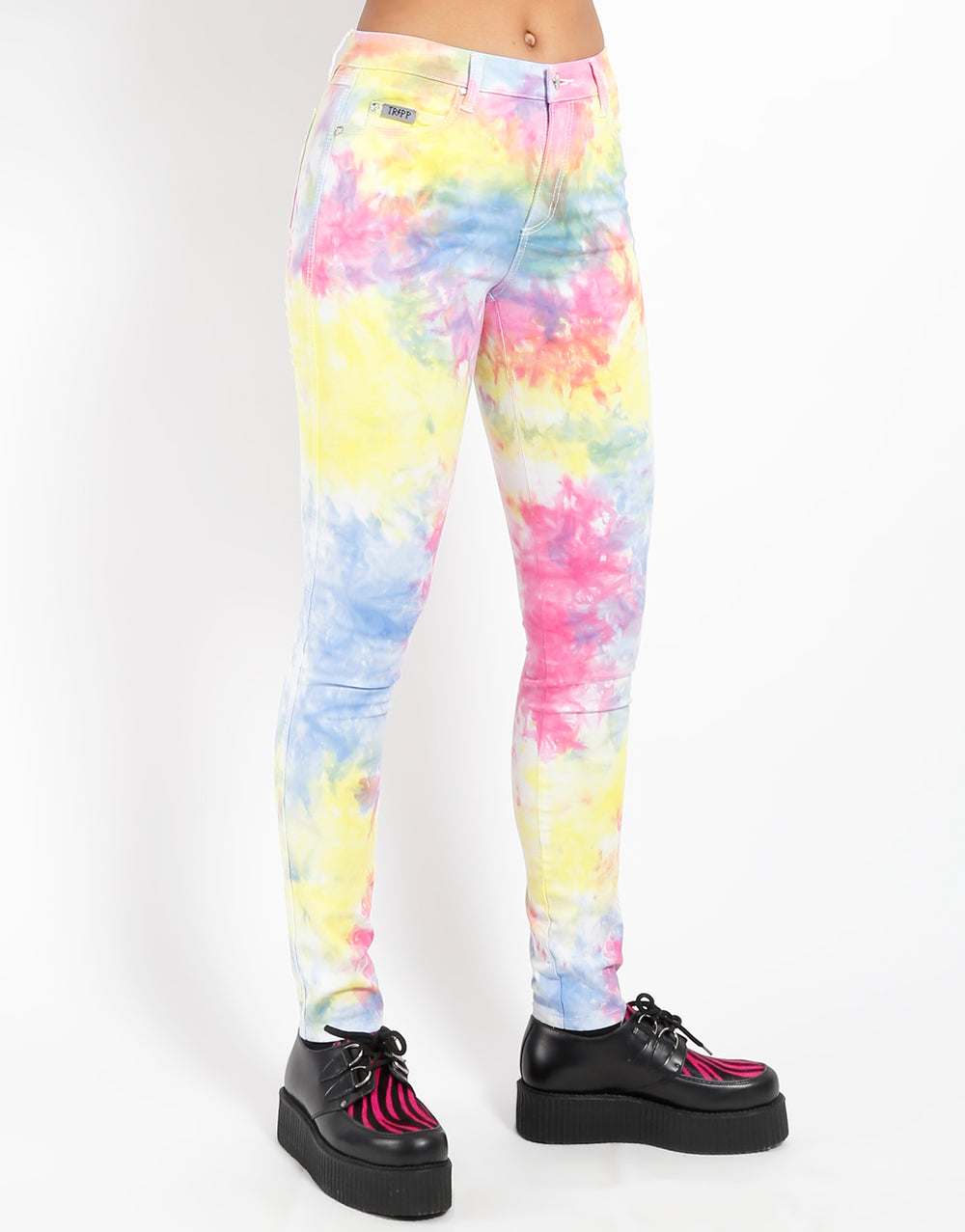 HIGH WAIST FESTIVAL TIE DYE JEAN