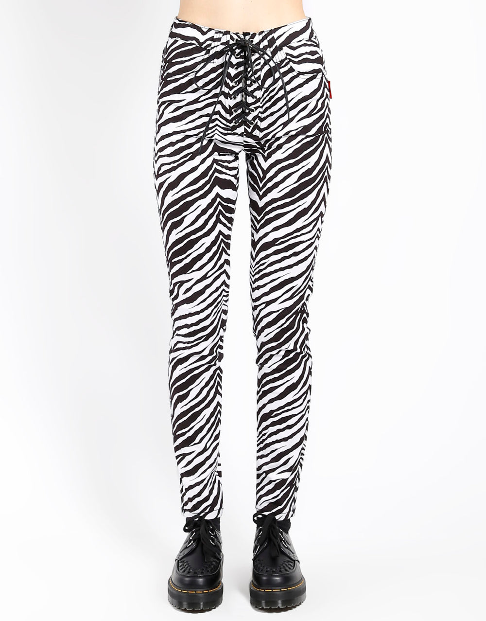 HIGH WAIST TIE UP PANT ZEBRA