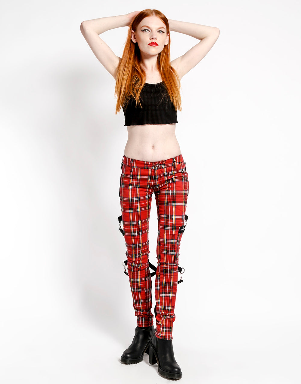 RED PLAID CHAOS PANT