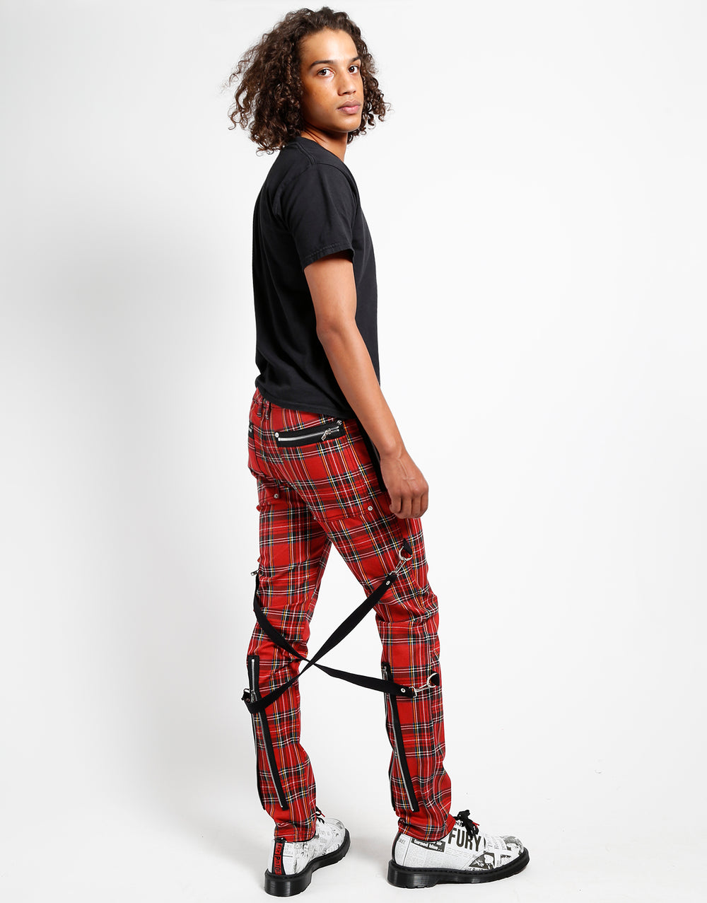 RED PLAID CHAOS PANT