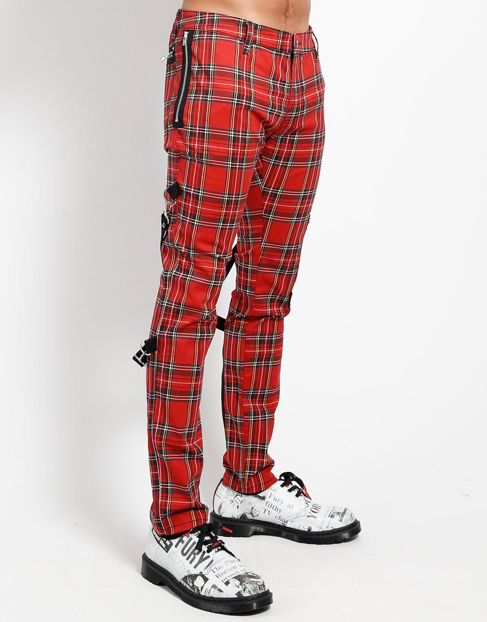 RED PLAID CHAOS PANT