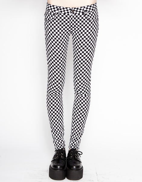 TRIPP NYC - T-BACK JEAN CHECKERBOARD
