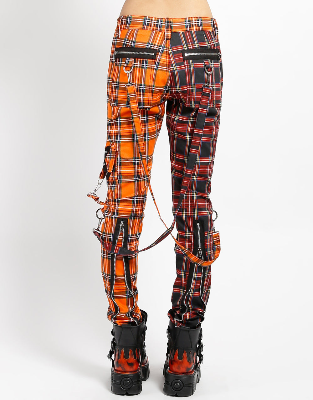 MADNESS PANT BLACK/ORANGE PLAID