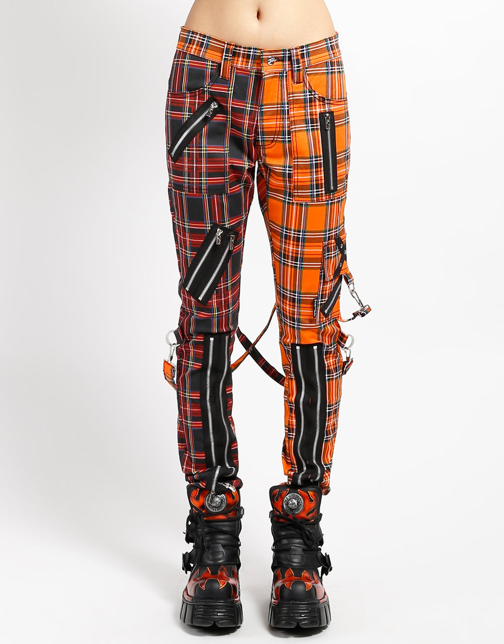 MADNESS PANT BLACK/ORANGE PLAID