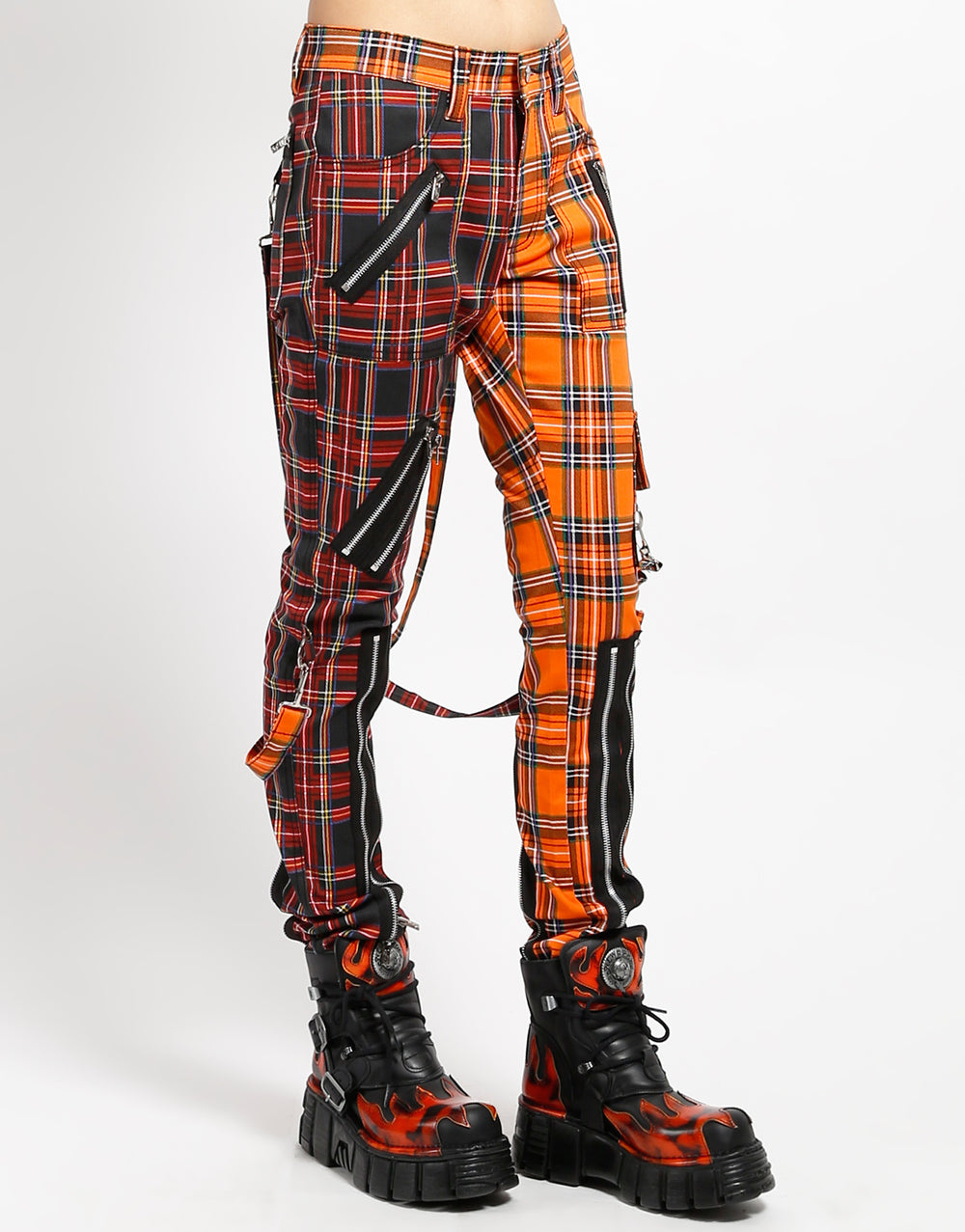 MADNESS PANT BLACK/ORANGE PLAID