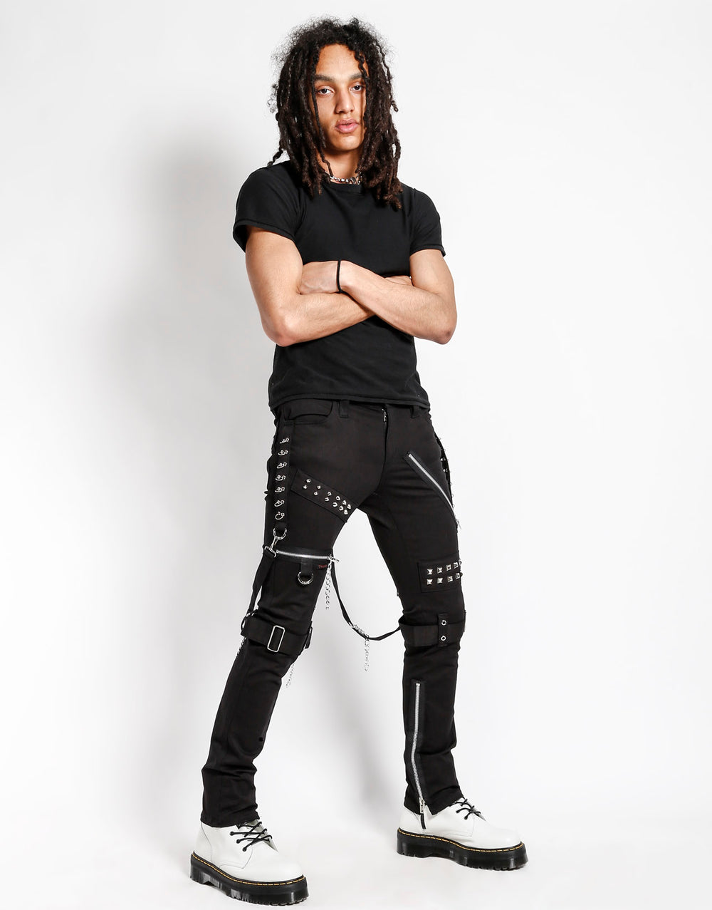 STUDDED BONDAGE PANT