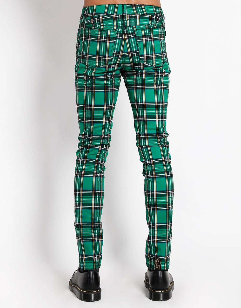 ROCKER JEAN GREEN PLAID