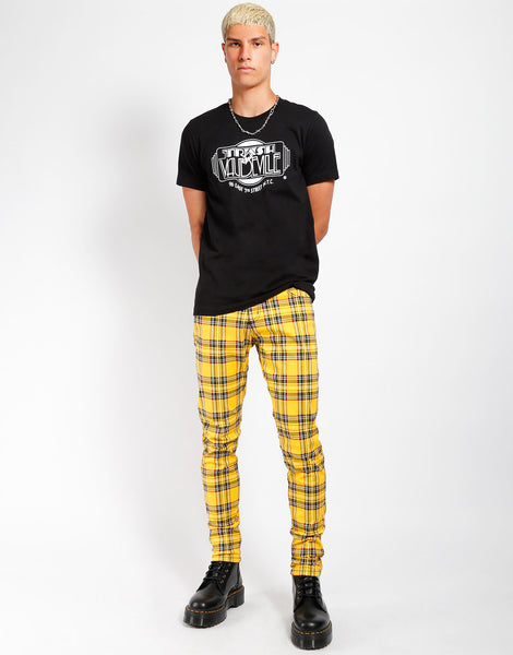 Mens hot sale tartan jeans