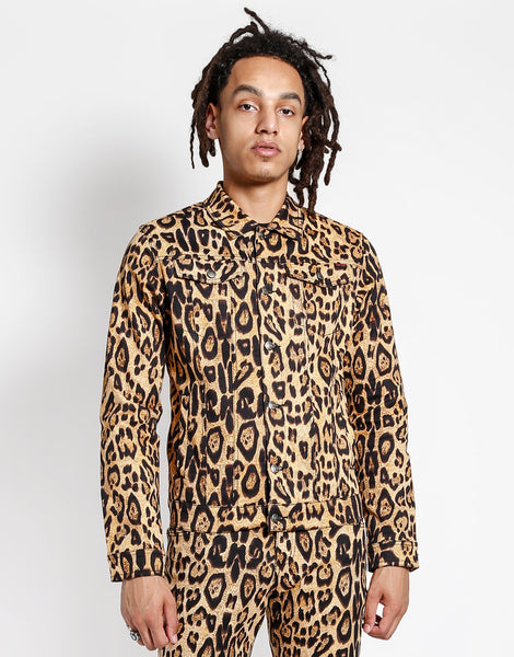 LEOPARD TRUCKER JACKET - TRIPP NYC