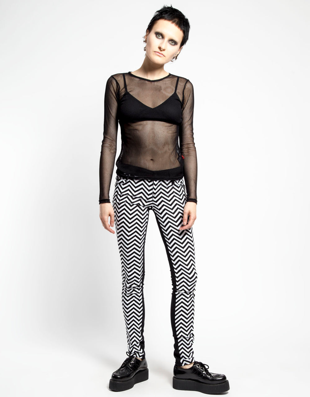 ZIG ZAG SPLIT FRONT SKINNY