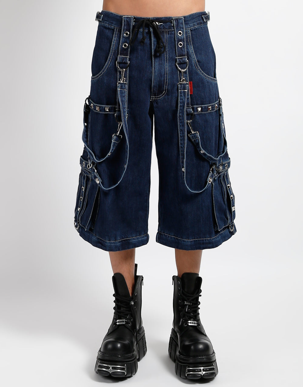 DENIM STRAP PANT