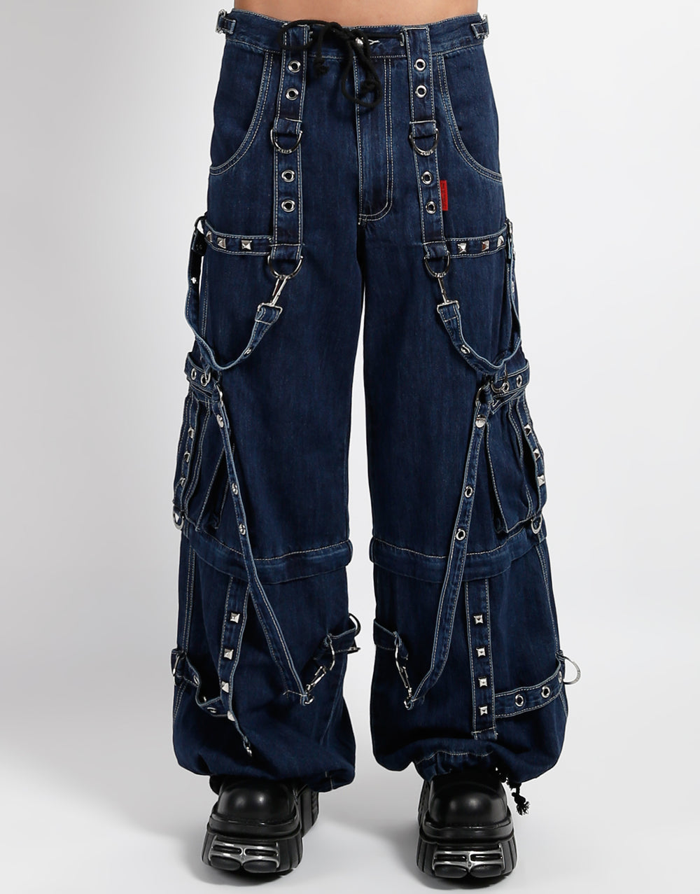 DENIM STRAP PANT