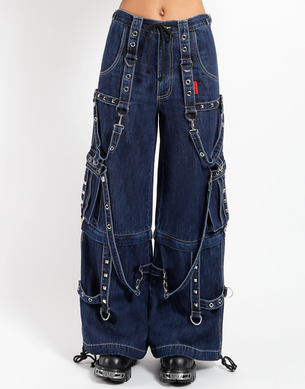 DENIM STRAP PANT