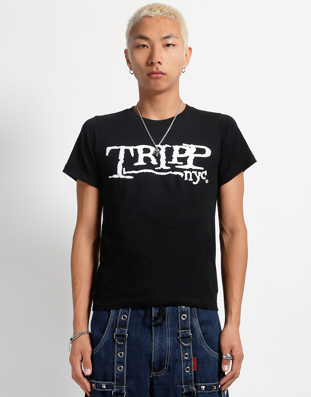 TRIPP NYC WHITE LOGO TEE