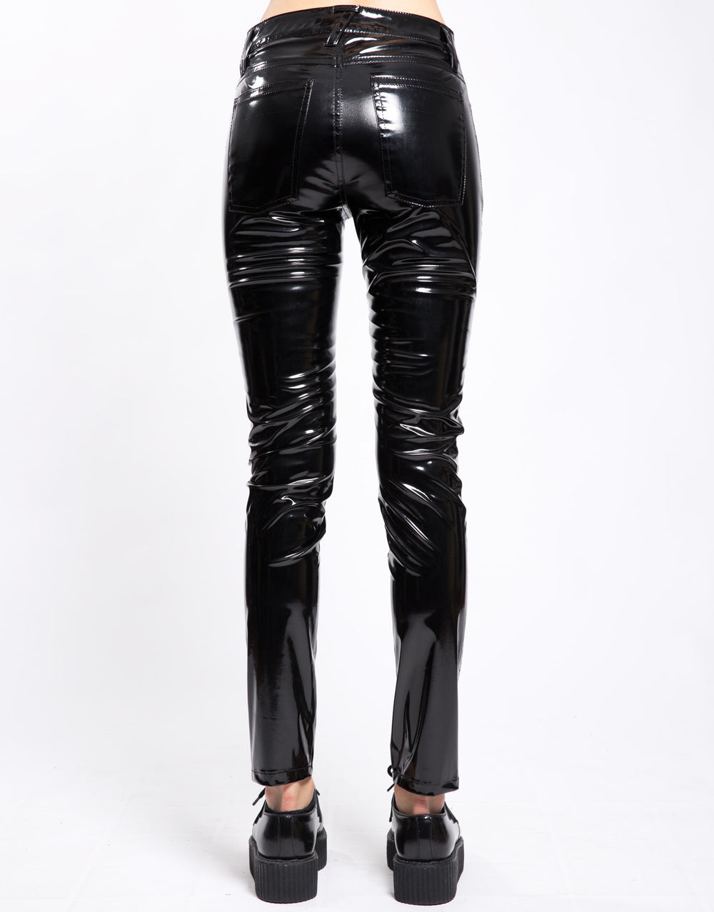 PVC VINYL HIGH WAIST PANT