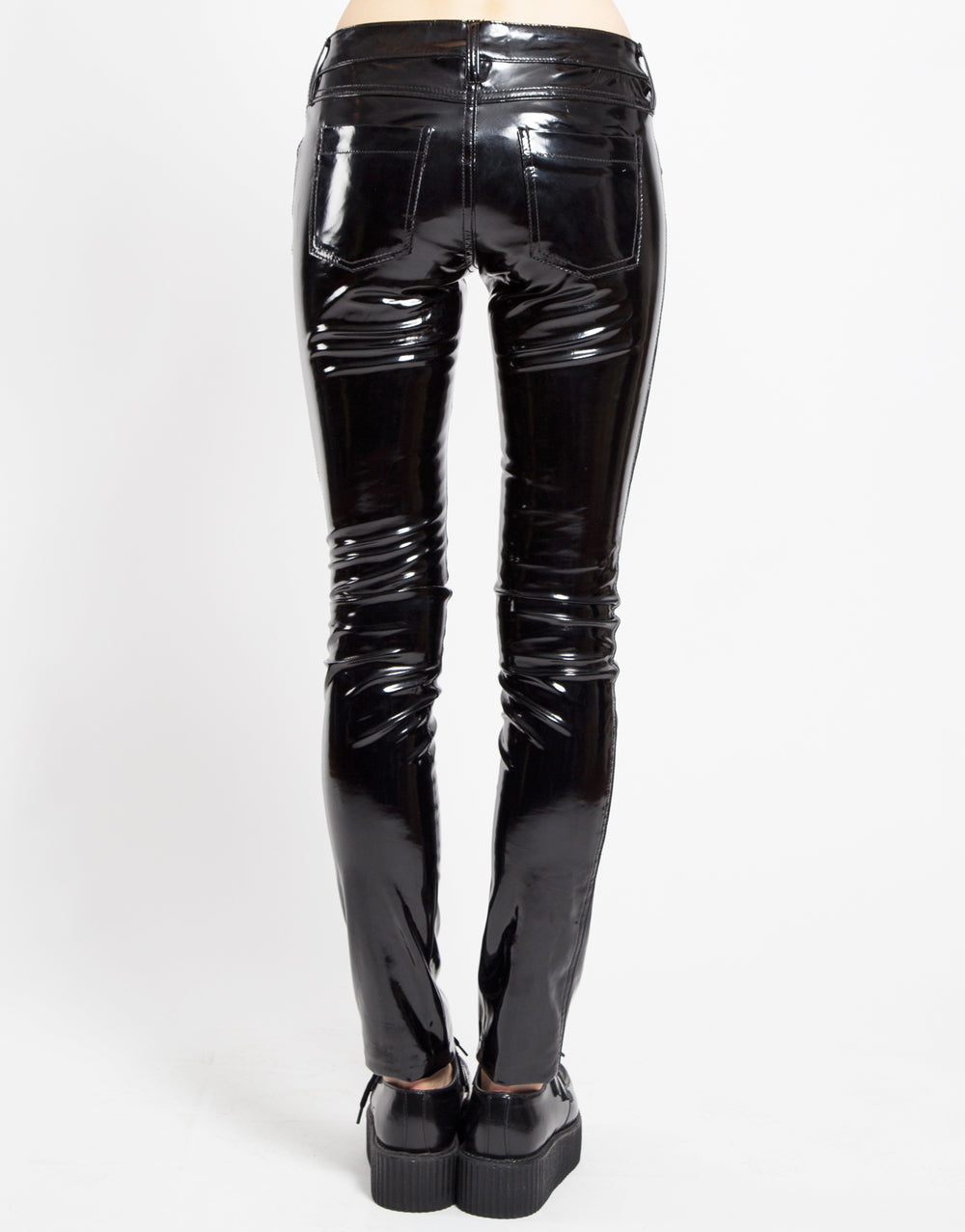 PVC VINYL LOW WAIST PANT