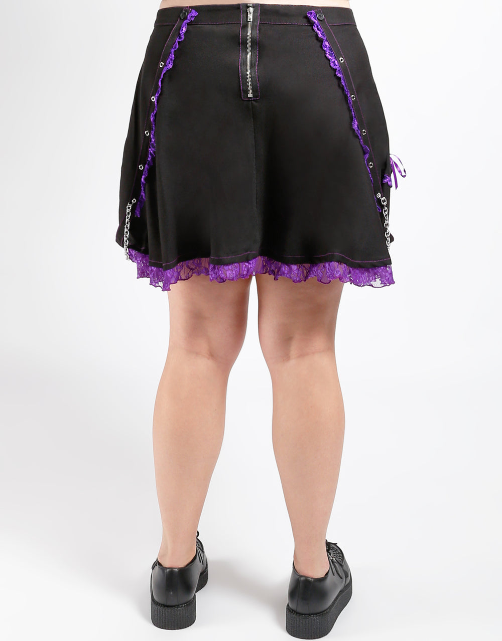 CURVE LOLITA SUSPENDER SKIRT PURPLE