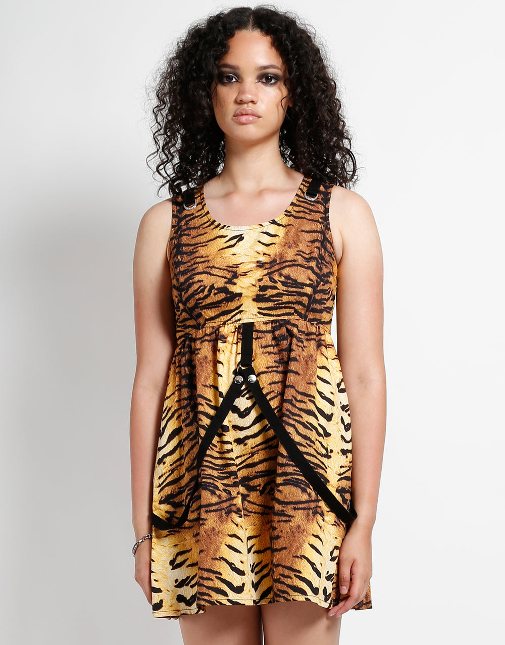 STRAP DRESS TIGER