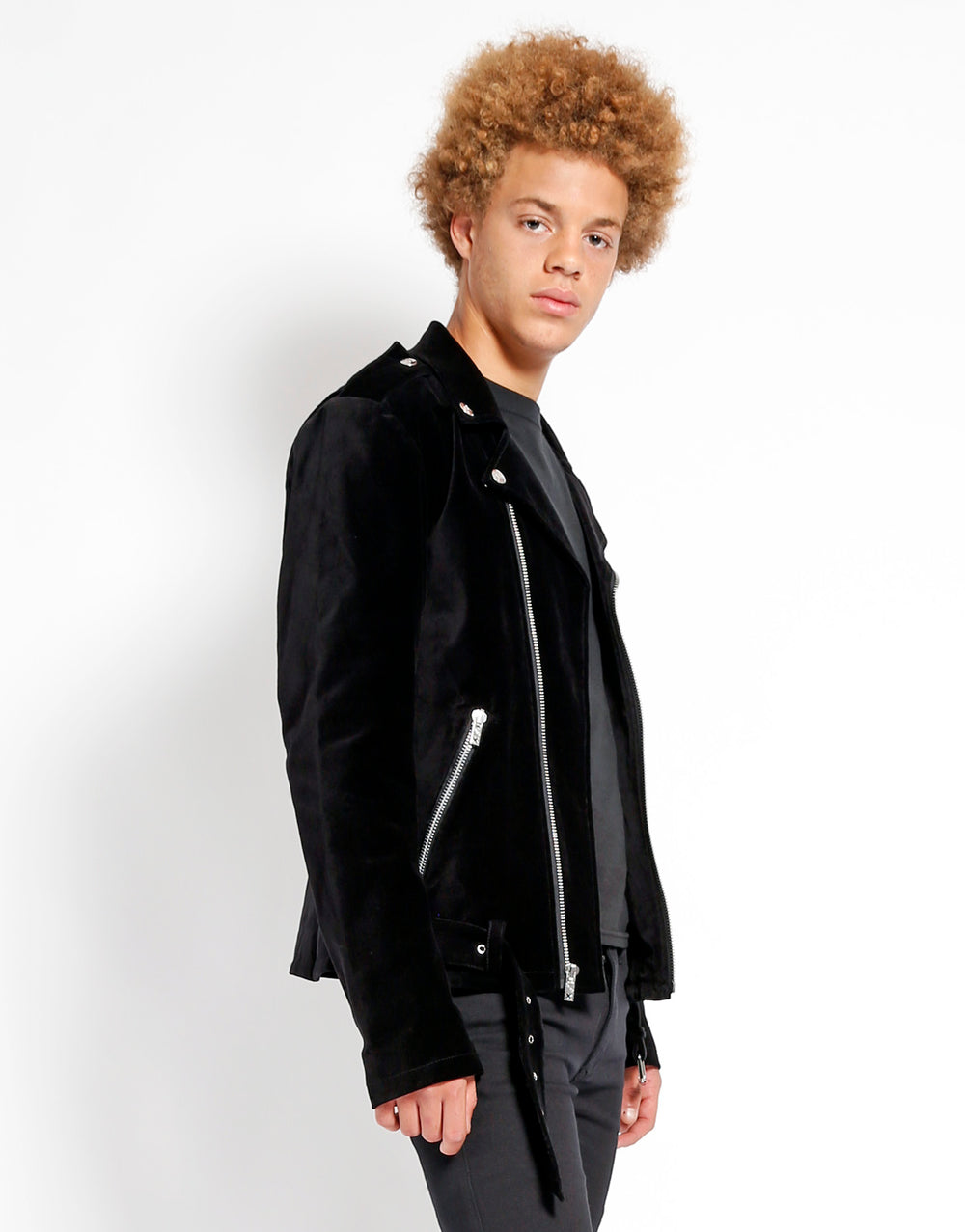 VELVET MOTO JACKET