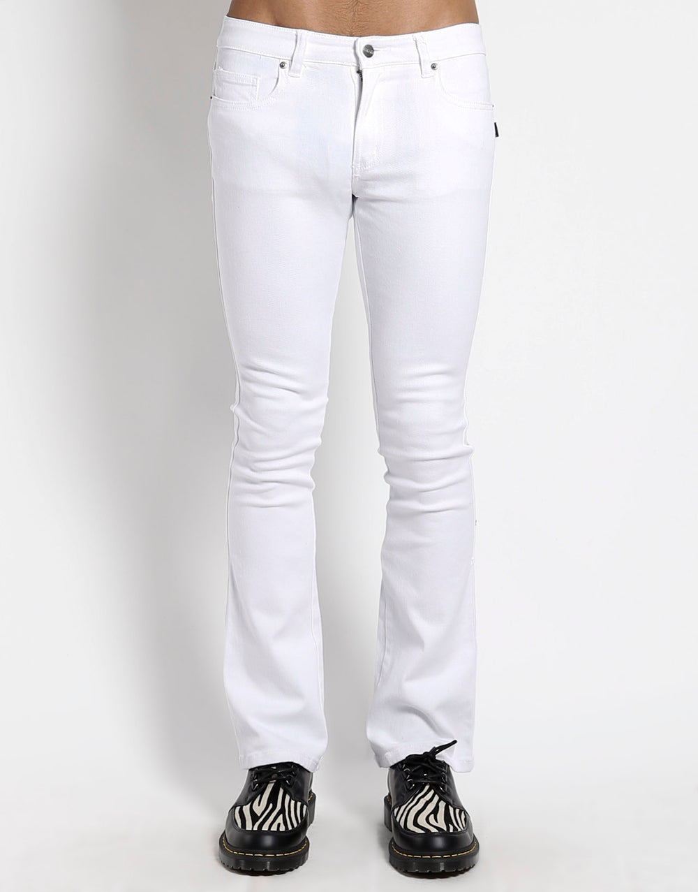 TRASH & VAUDEVILLE WHITE BOOTCUT JEAN