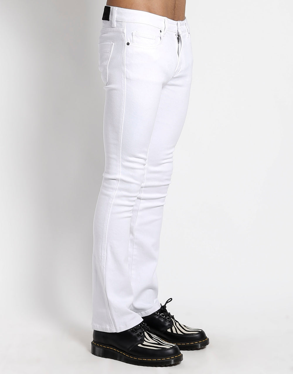 TRASH & VAUDEVILLE WHITE BOOTCUT JEAN