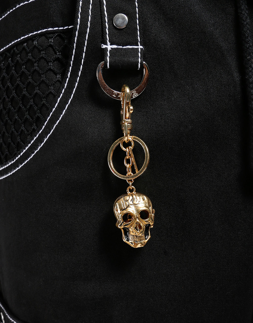 SKULL KEYCHAIN GOLD