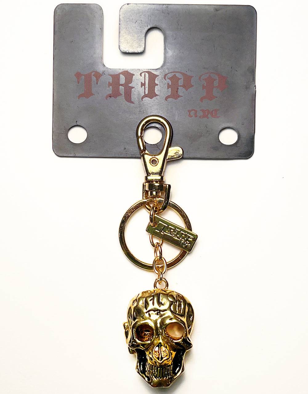 SKULL KEYCHAIN GOLD