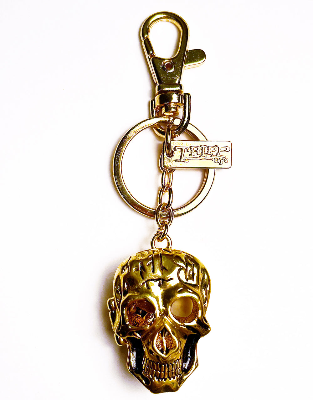 SKULL KEYCHAIN GOLD